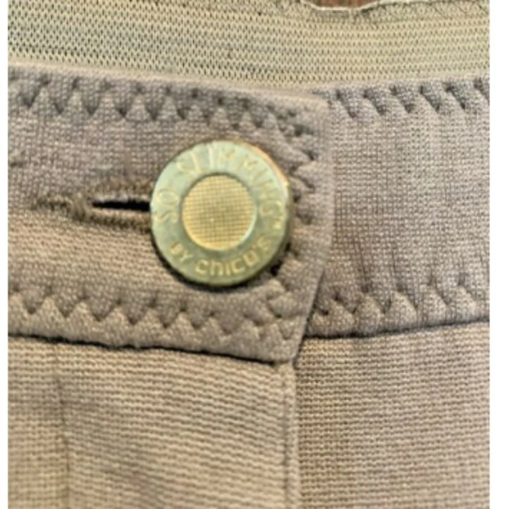 CHICO'S So Slimming Peyton Basic Pants Sz 1.5‎ (10) Taupe #210G